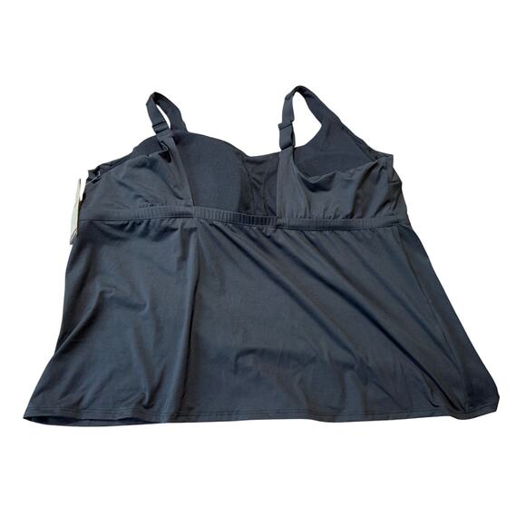NIKE swim top, Tankini top; size 3X, Black, NEW with tags - Picture 3 of 11